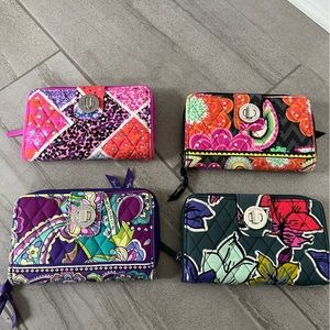 4 Vera Bradley Turnlock Wallets